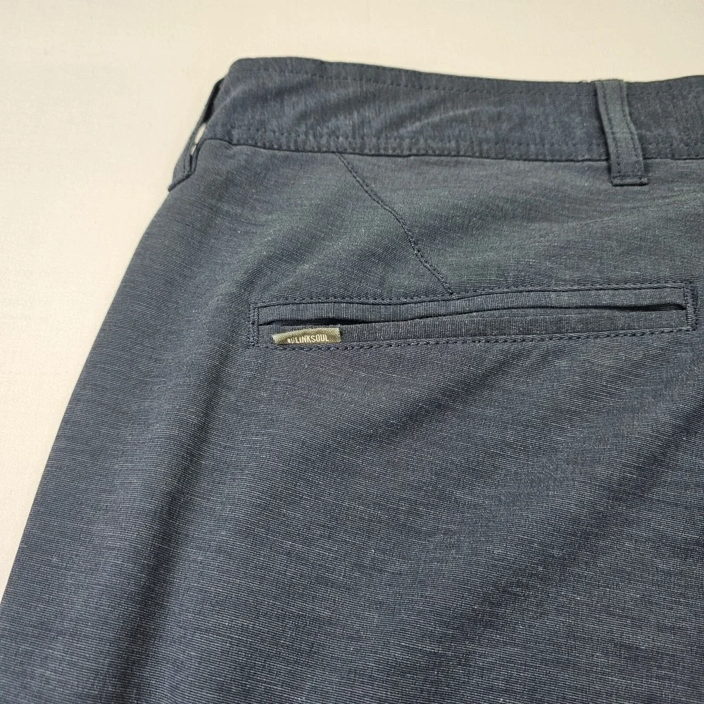Linksoul 5 Pocket Boardwalker Golf Pants Mens 34R (34×29) Dark Gray